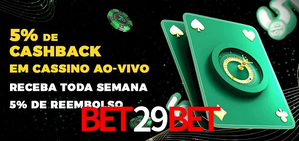 Promoções do cassino ao Vivo bet29bet